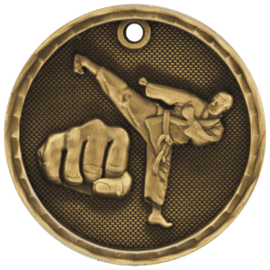 2" 3D Martial Arts Medal