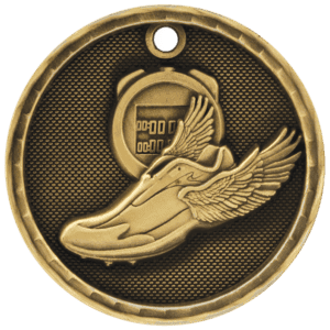2" 3D Track Medal