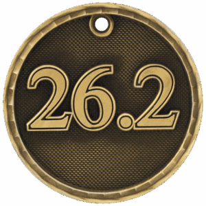 2" 3D Marathon Medal