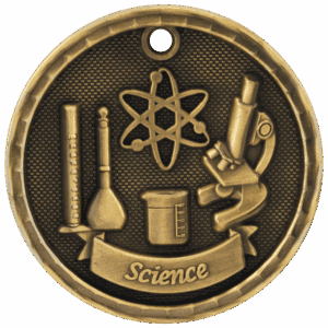 2" 3D Science Medal