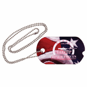 2-Sided Aluminum Dog Tag with Chain