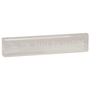 8" x 2" Acrylic Desk Wedge
