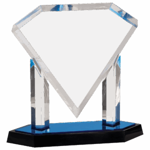10 3/4" Floating Diamond Acrylic