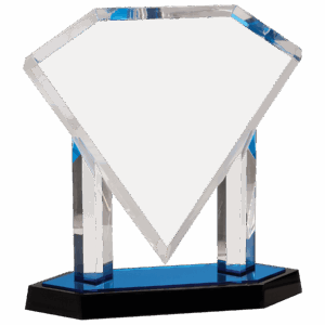 11 3/4" Floating Diamond Acrylic