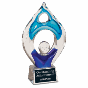 10 1/4" Winner Art Glass