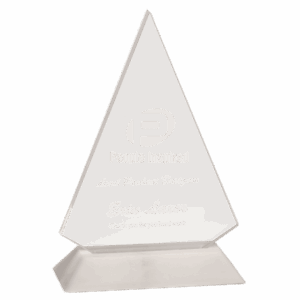 Large Triangle Acrylic with Base