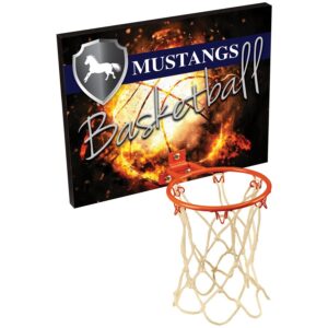 10" x 7 7/8" Sublimatable Basketball Plaque with Metal Hoop
