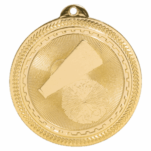 2" Cheer Laserable BriteLazer Medal