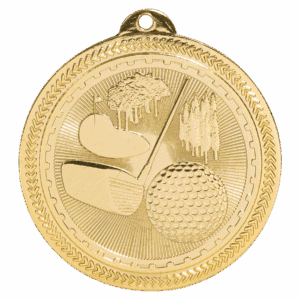 2" Golf Laserable BriteLazer Medal