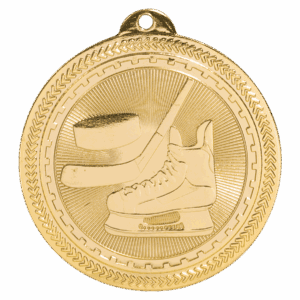 2" Hockey Laserable BriteLazer Medal