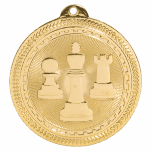 2" Chess Laserable BriteLazer Medal