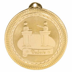 2" Debate Laserable BriteLazer Medal