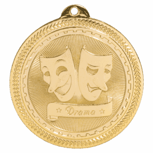 2" Drama Laserable BriteLazer Medal