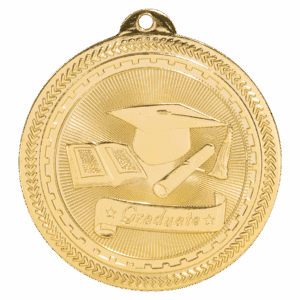 2" Graduate Laserable BriteLazer Medal
