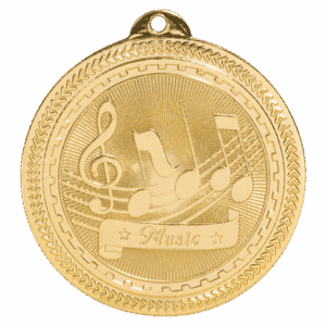 2" Music Laserable BriteLazer Medal