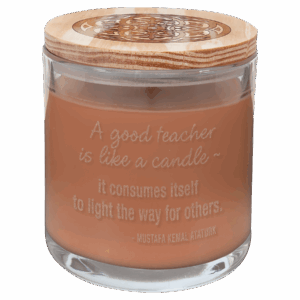 14 oz. Tropical Coconut Candle in a Glass Holder with Wood Lid
