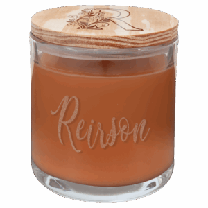 14 oz. Pumpkin Spice Candle in a Glass Holder with Wood Lid