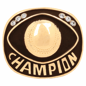 Gold Baseball/Softball Champion Ring Insert