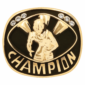 Gold Wrestling Champion Ring Insert