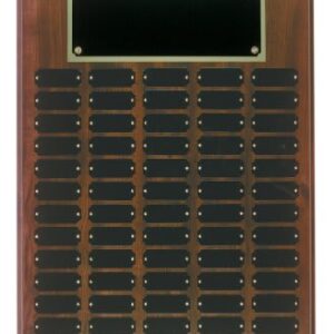 16" x 20" Cherry Finish Completed Perpetual Plaque with 60 Plates