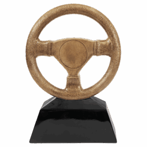 10" Antique Gold Steering Wheel Resin with 2" Insert Area
