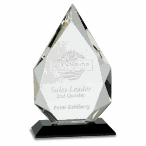 10" Diamond Crystal on Pedestal Base