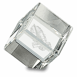 1 1/2" x 1 1/2" Crystal Cube
