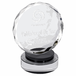 6" Round Facet Crystal on Round Base