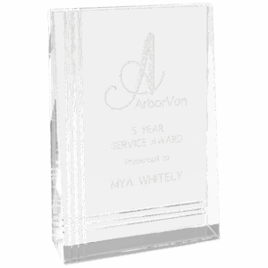 4" x 6" Crystal Wedge