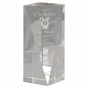 7" Crystal Triangle Front Pillar