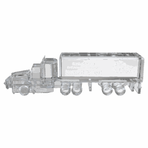 10" x 3" Crystal Semi Truck
