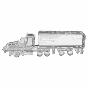 7" x 2 1/4" Crystal Semi Truck