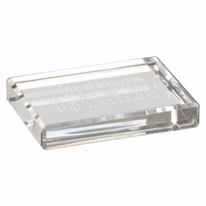 4" x 3" Crystal Rectangle Paperweight
