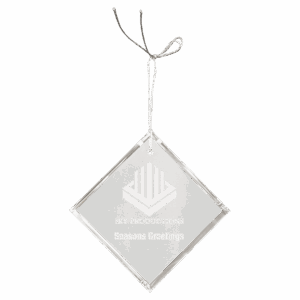 3" Crystal Diamond Ornament