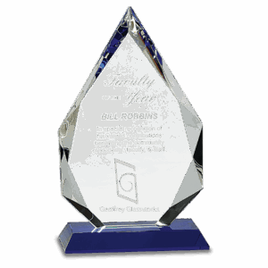 10" Diamond Crystal on Pedestal Base