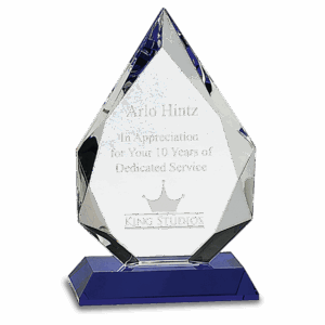 8" Diamond Crystal on Pedestal Base