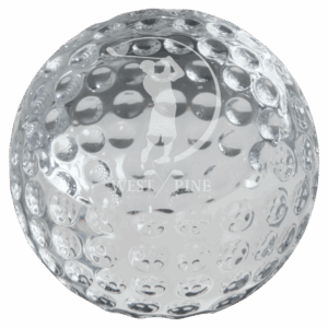 2 3/8" Crystal Golf Ball Paperweight