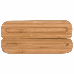 6 3/4" x 2 1/8" Bamboo Pen Case (Case only, pen not included)