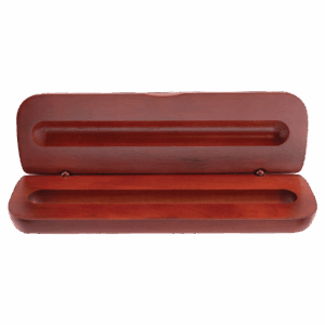 6 3/4" x 2 1/8" Rosewood Finish Pen Case (Case only, pen not included)