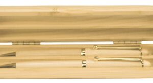 6 3/4" x 2" Maple 2-Pen Case (Case only, pen not included)