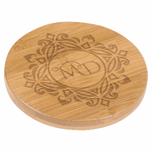 3 1/2" Round Bamboo Coaster