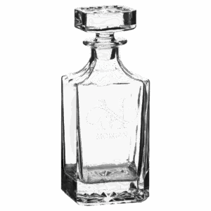 750ml Square Glass Decanter with Printed Gift Box