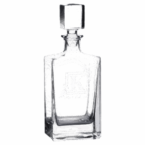 810ml Rectangle Glass Decanter with Printed Gift Box