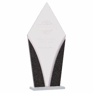 9 1/4" Diamond Designer Glass Award