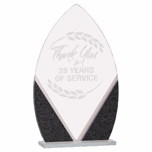 8 1/4" Oval Designer Glass Award