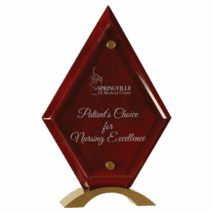 10" Diamond Rosewood Piano Finish Floating Acrylic Standup