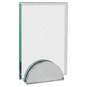 5" x 7 1/4" Apex Series Glass Award