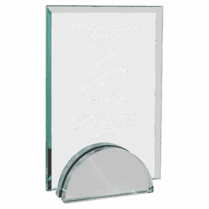 6" x 8 1/4" Apex Series Glass Award
