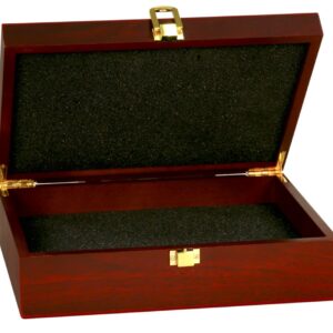 10 1/4" x 7 1/2" x 3 1/8" Rosewood Finish Gift Box