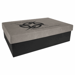 11 3/4" x 7 3/4" Gift Box with Laserable Leatherette Lid